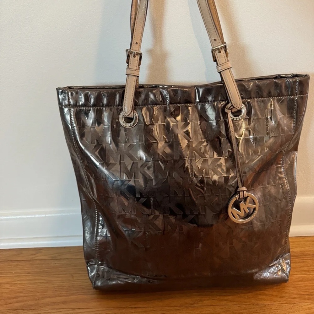 Metallic Michael Kors tote bag